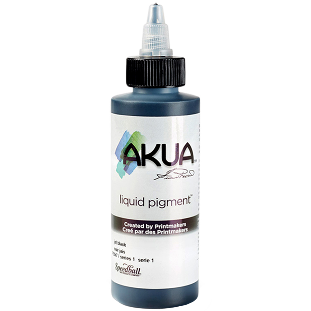 Speedball Akua Jet Black Liquid Pigment 118ml Image
