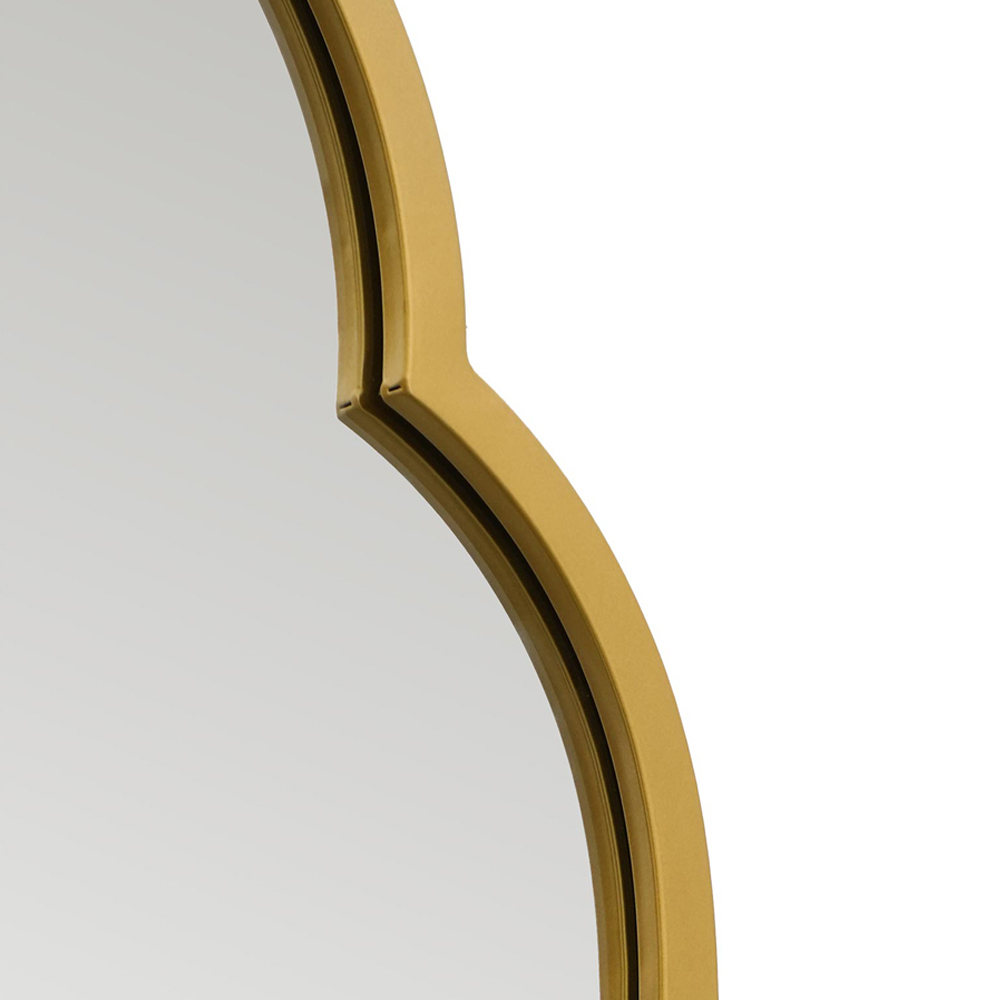 MirrorOutlet The Duplici Gold Metal Double Arched Oval Wall Mirror 150 x 52cm Image 6