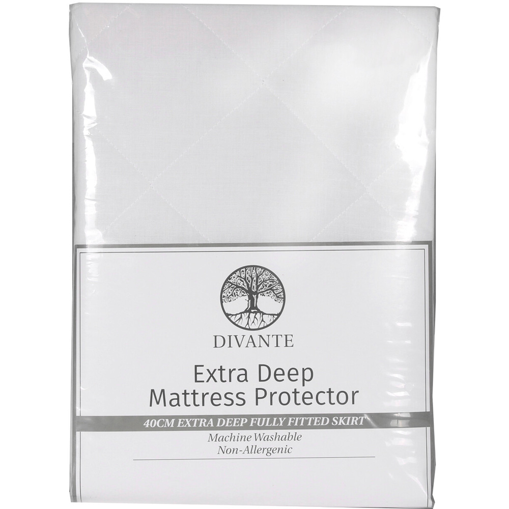 Divante King Size White Extra Deep Mattress Protector Image