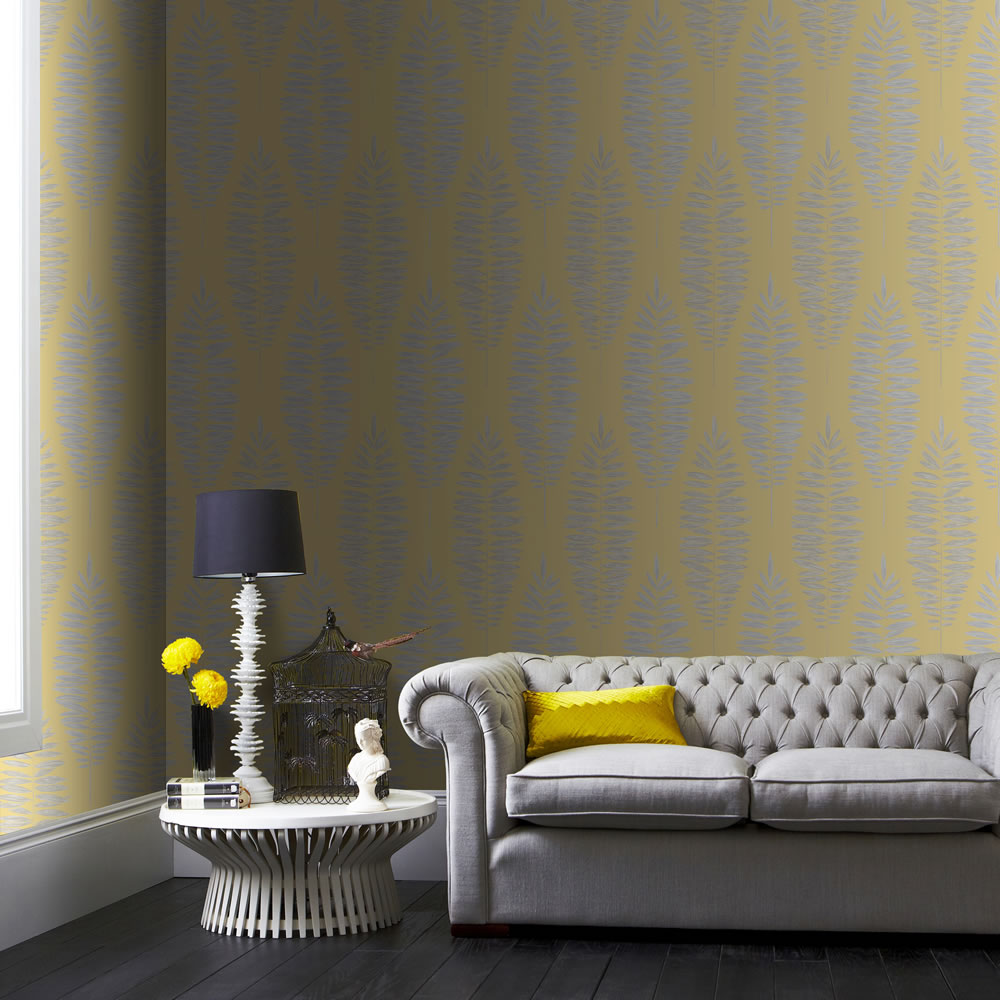 Graham & Brown Boutique Wallpaper Lucia Yellow Image 2