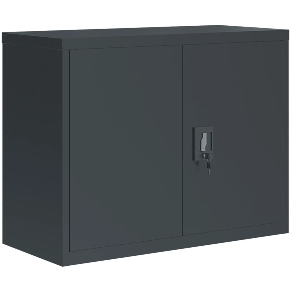 vidaXL 2 Door Anthracite Metal Lockable File Cabinet Image 2