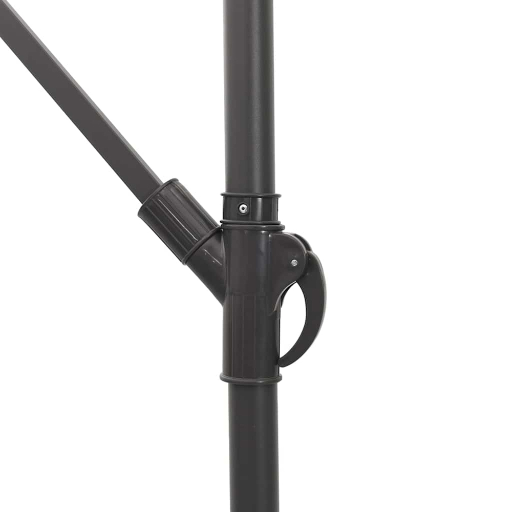 vidaXL Blue Straw Top Cantilever Parasol with Steel Pole 2.9m Image 6