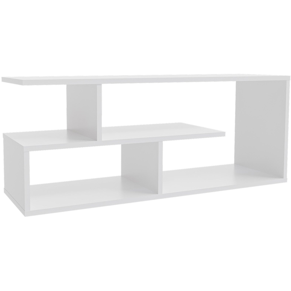 Shefa Eden 4 Shelf White TV Unit Image 2