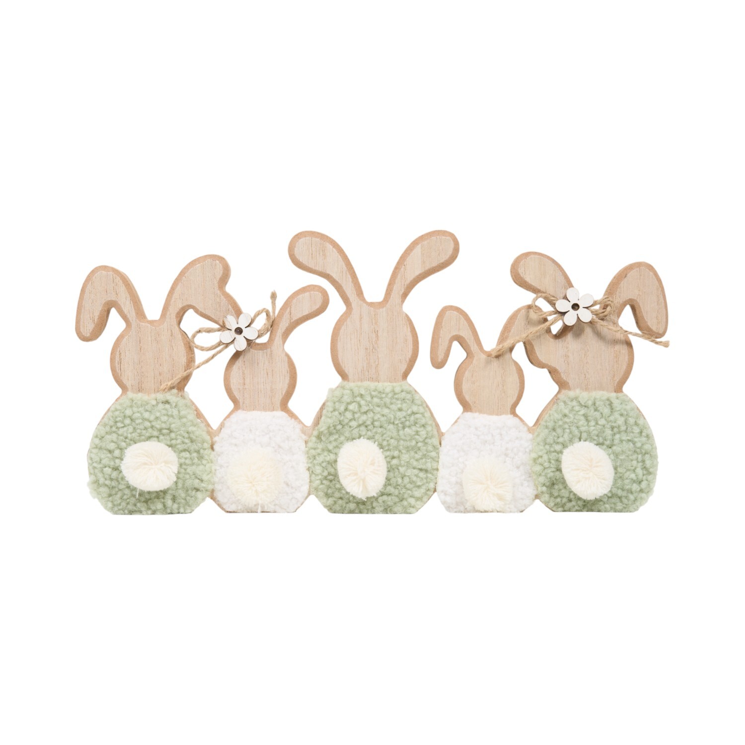 Wooden Rabbits Ornament Image 6