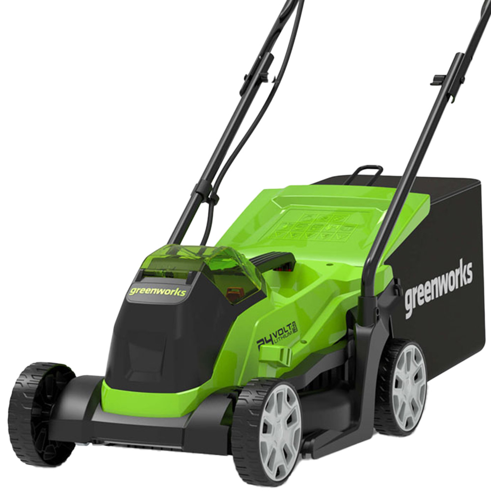 Greenworks 24V Cordless 33cm Lawnmower Tool Only Image 2