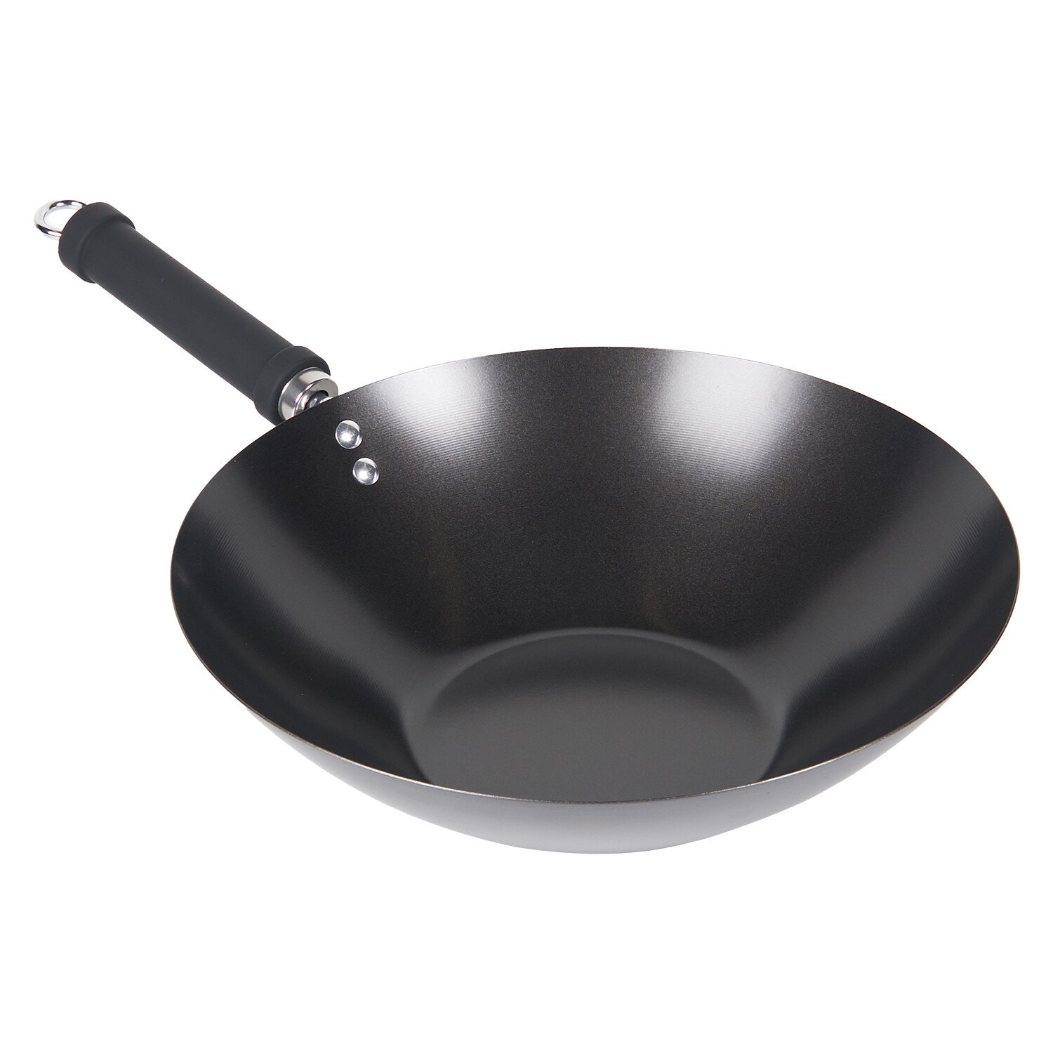 Heavy Duty Non Stick Wok Black 30cm Image 1