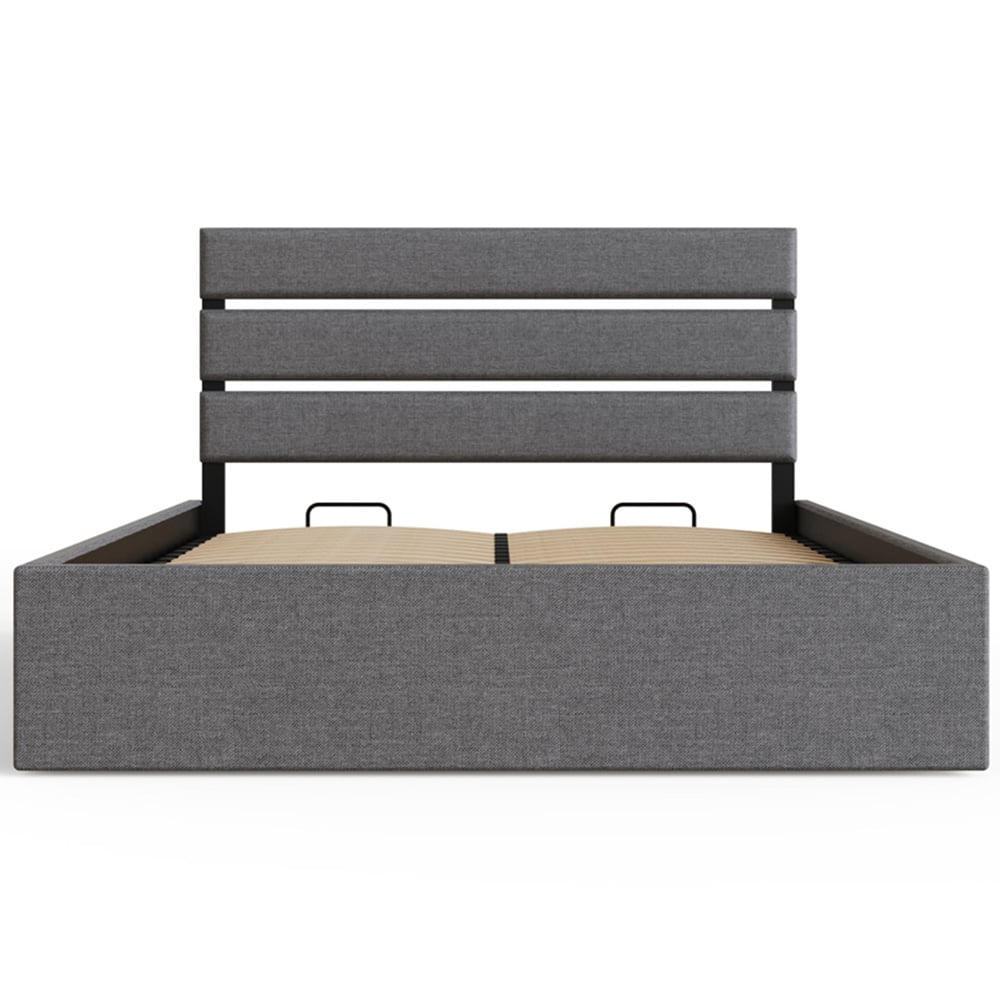 GFW Hudson King Size Grey End Lift Ottoman Bed Image 4