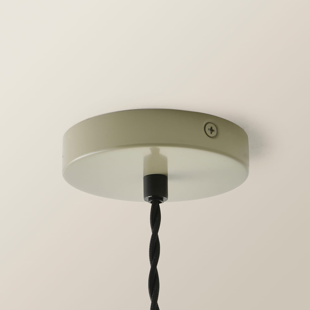 ValueLights Hampstead Green Rolled Edge Tapered Pendant Light with Bulb Image 3