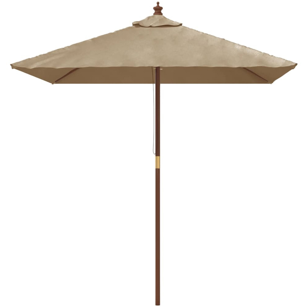 vidaXL Taupe Garden Parasol 2.3 x 1.9m Image 2