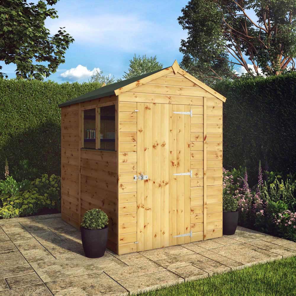 Mercia 7 x 5ft Shiplap Apex Wooden Shed Image 2