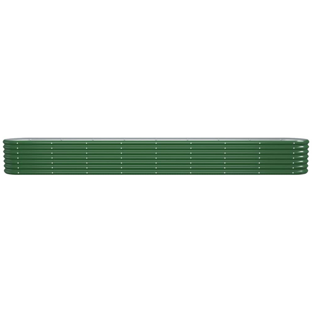 vidaXL Green Galvanised Steel Raised Garden Bed 36 x 40 x 332cm Image 2