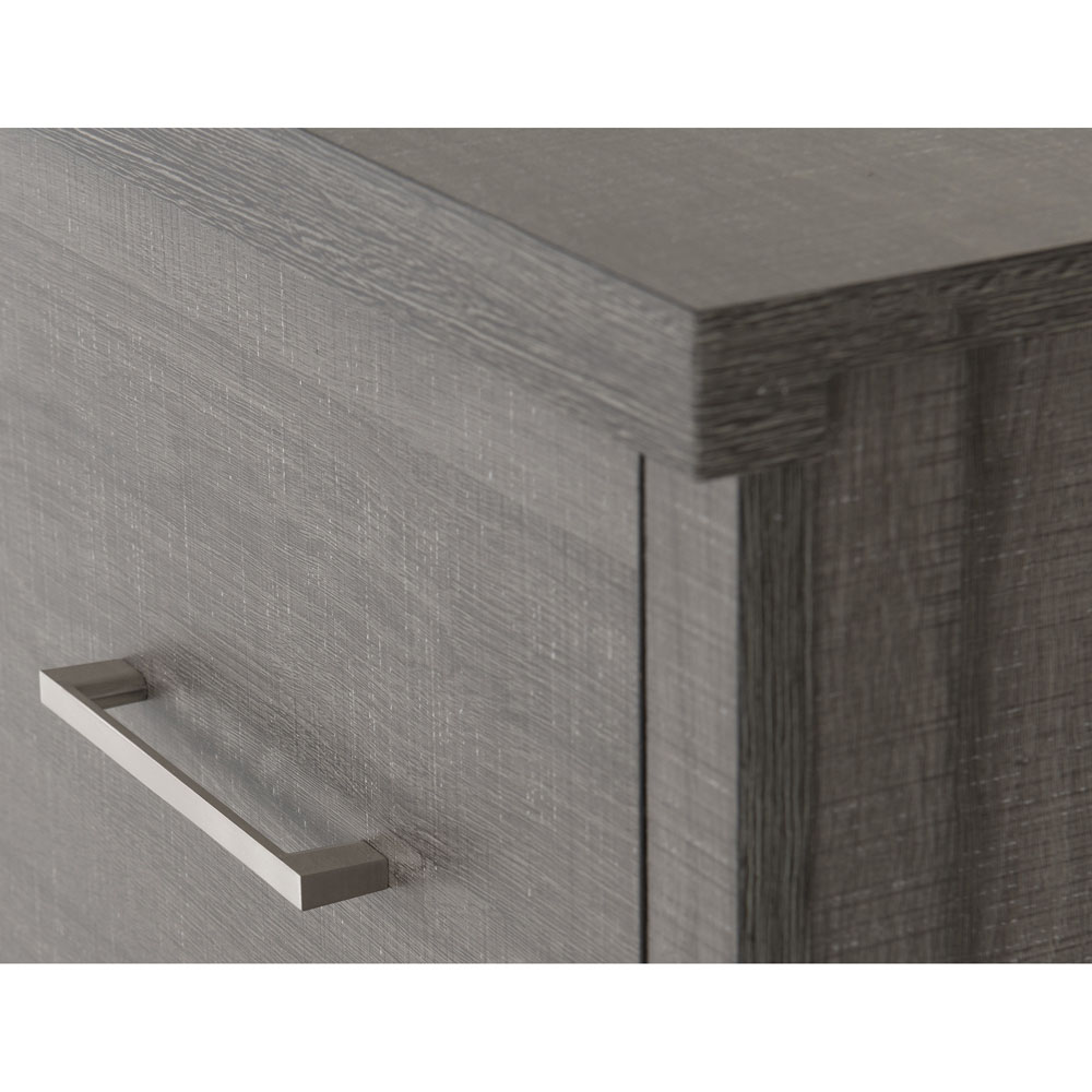 Seconique Lisbon 5 Drawer Black Wood Grain Chest of Drawers Image 6