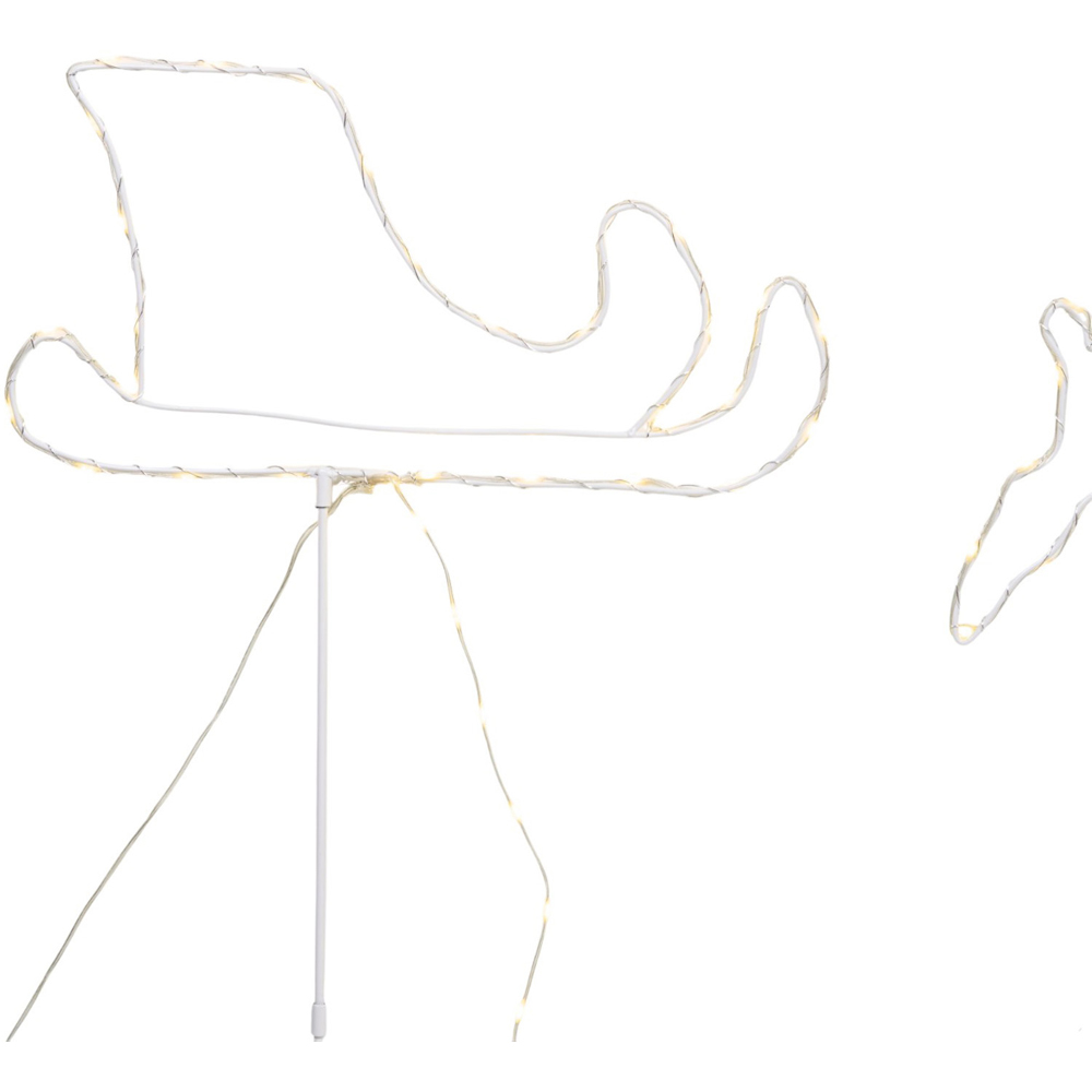 3 Piece Reindeer Sleigh Stake Lights Image 5