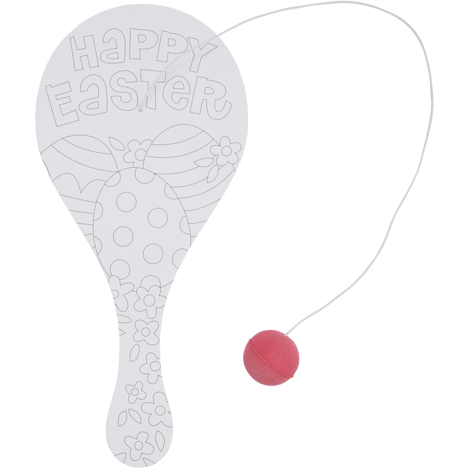 Colour Your Own Easter Paddle Ball Set Image 3
