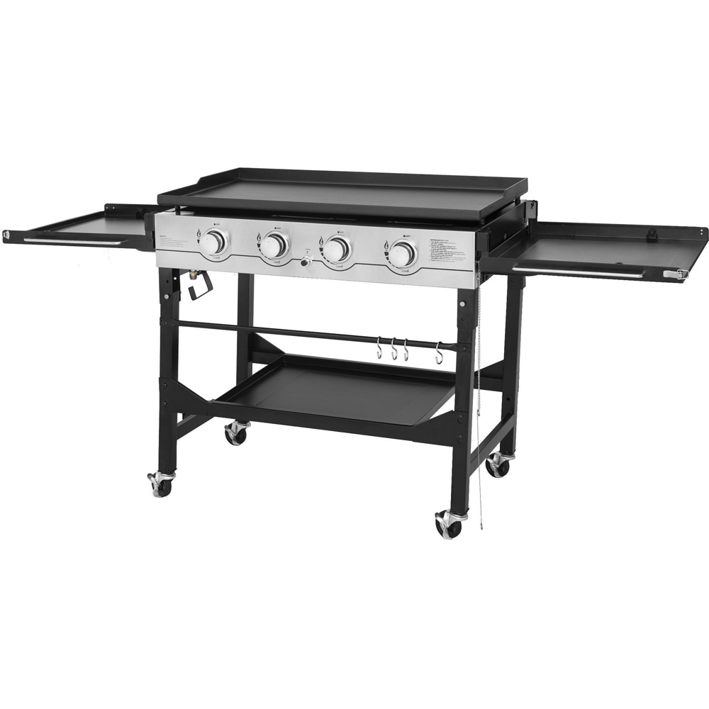 Callow Flat Top Gas Griddle 4 Burner Gas BBQ with Premium Cover Image 2