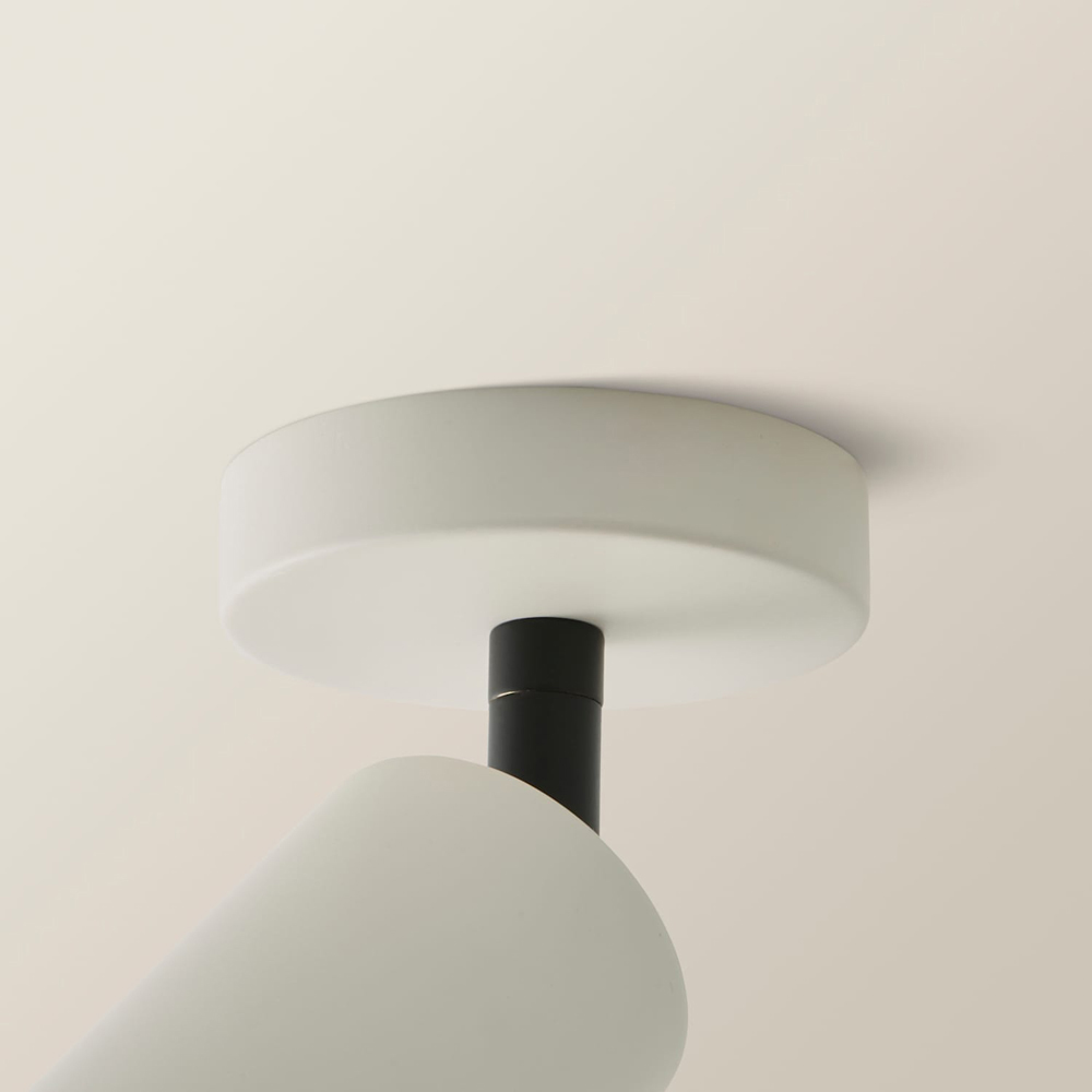 ValueLights Taylor Matte Beige Tube Adjustable Ceiling Spotlight with Bulb Image 3