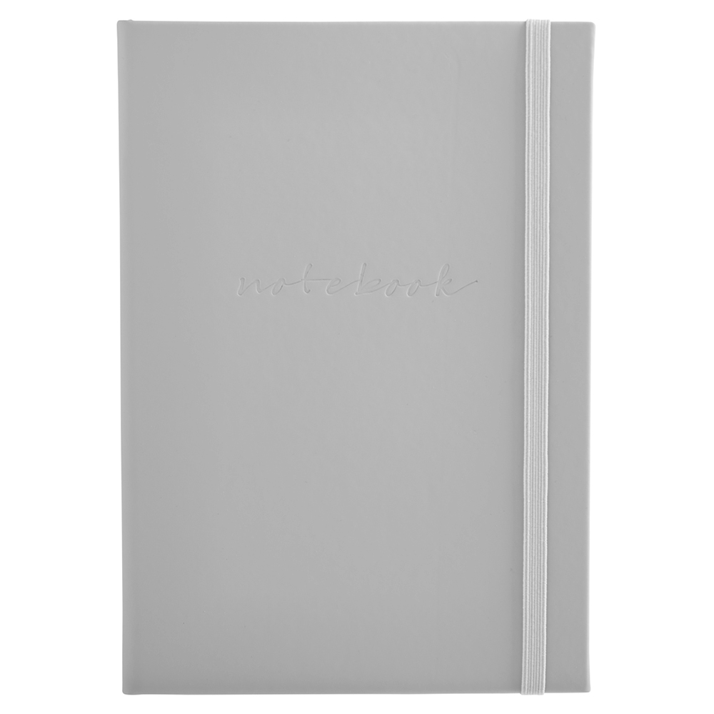 Wilko Soft Sanctuary A5 Notebook Grey   Image 1