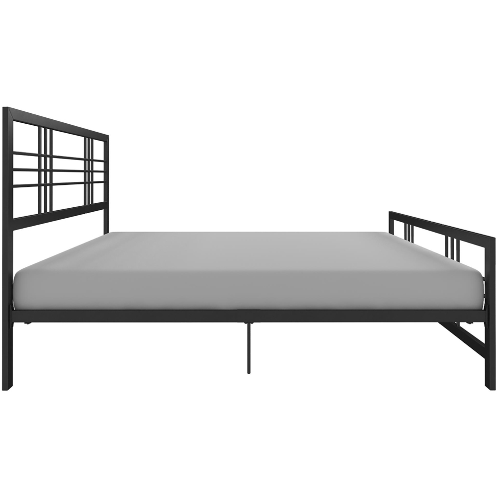 Dorel Burbank Black King Size Metal Bed Frame Image 8