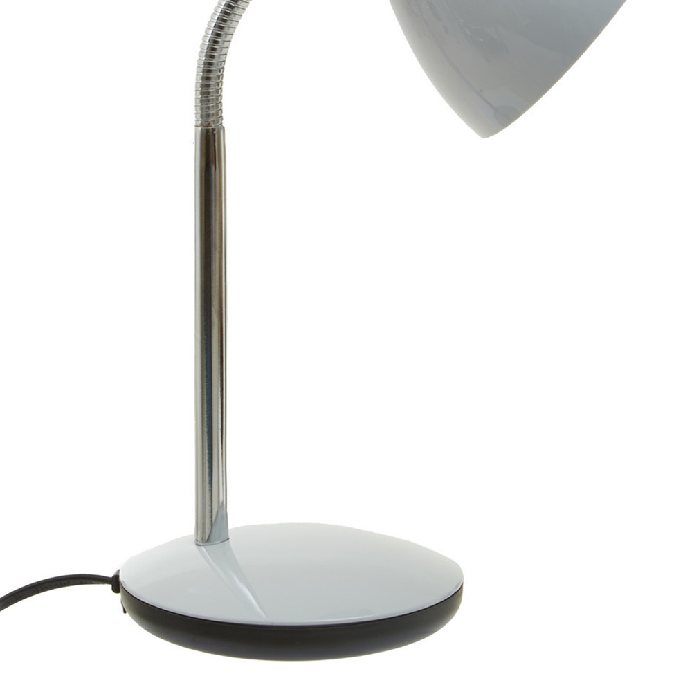 Premier Housewares Finley Grey Desk Lamp Image 4