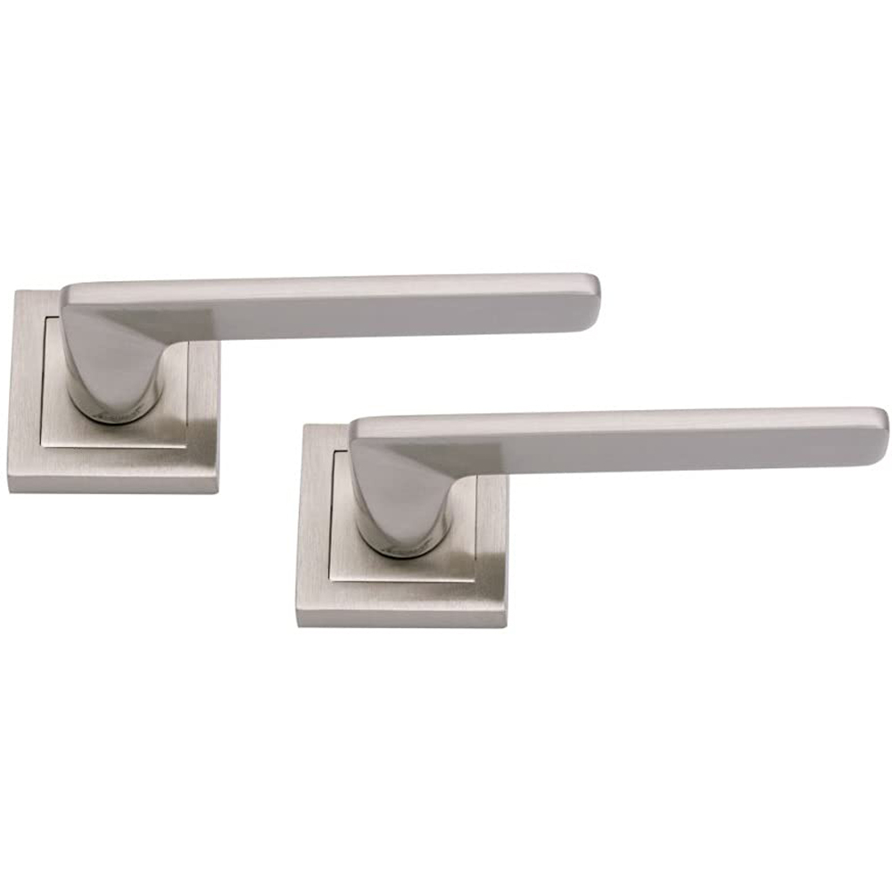 Golden Grace Satin Stainless Steel Vector Door Handle Set 5 Pack Image 3