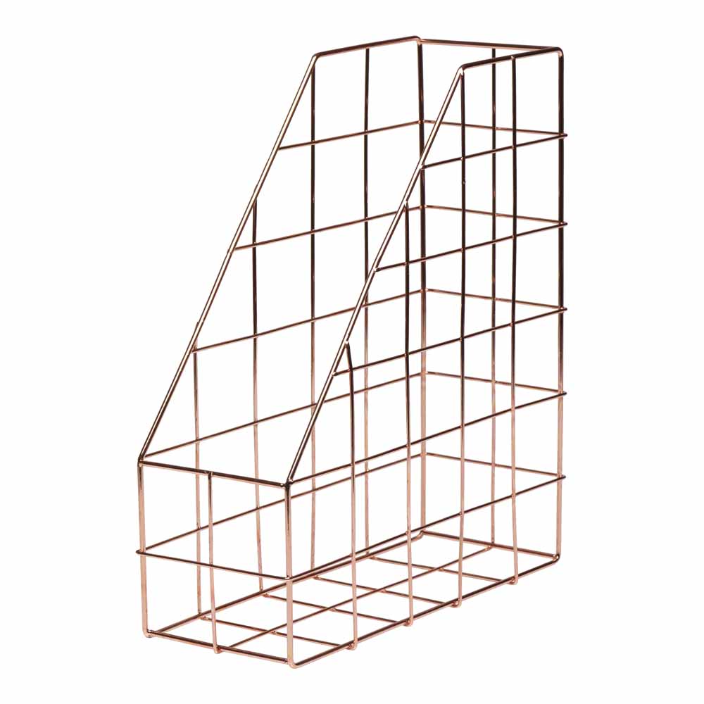 Wilko Magazine Rack Rose Gold Wilko