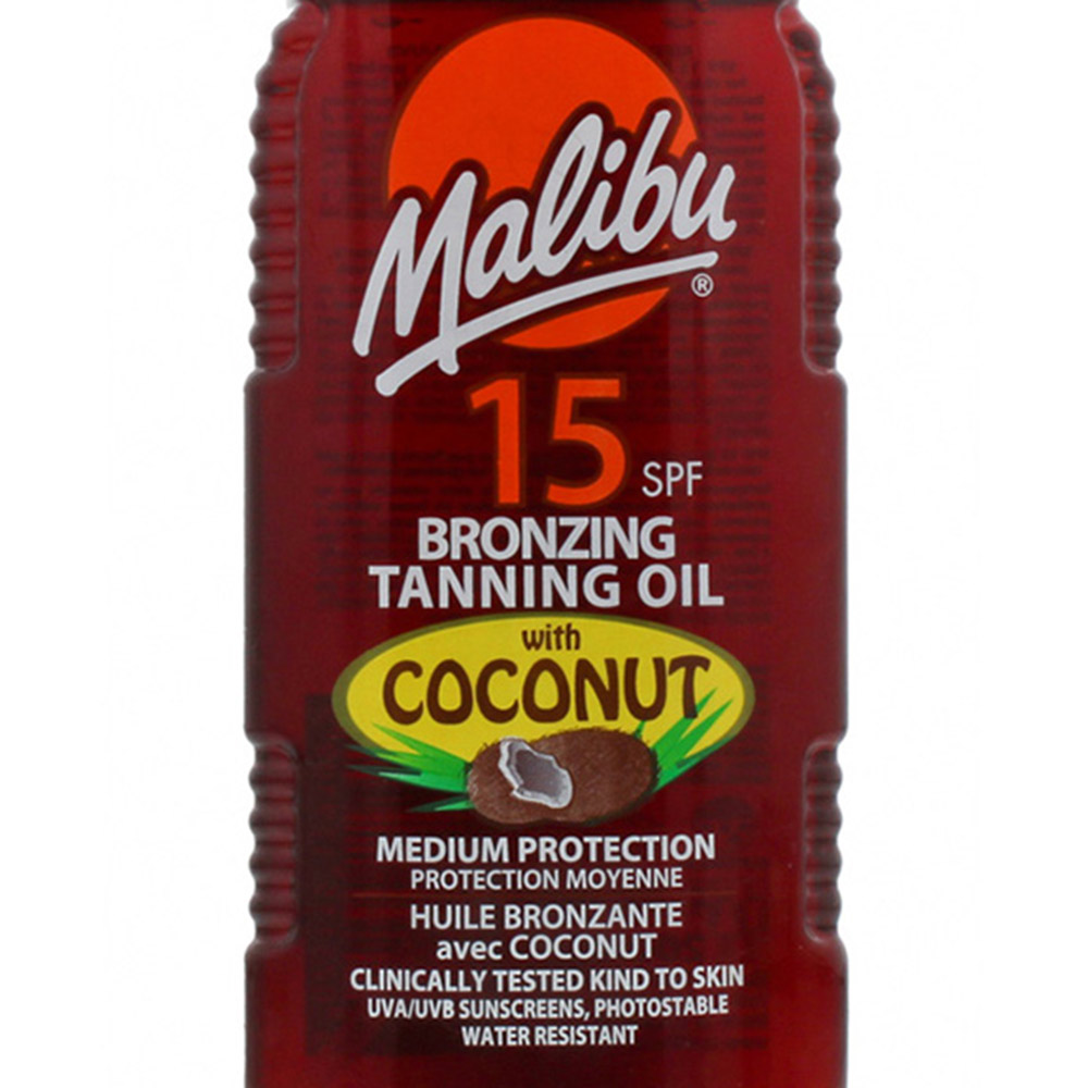 Malibu Tanning Oil Coconut SPF15 200ml Image 3