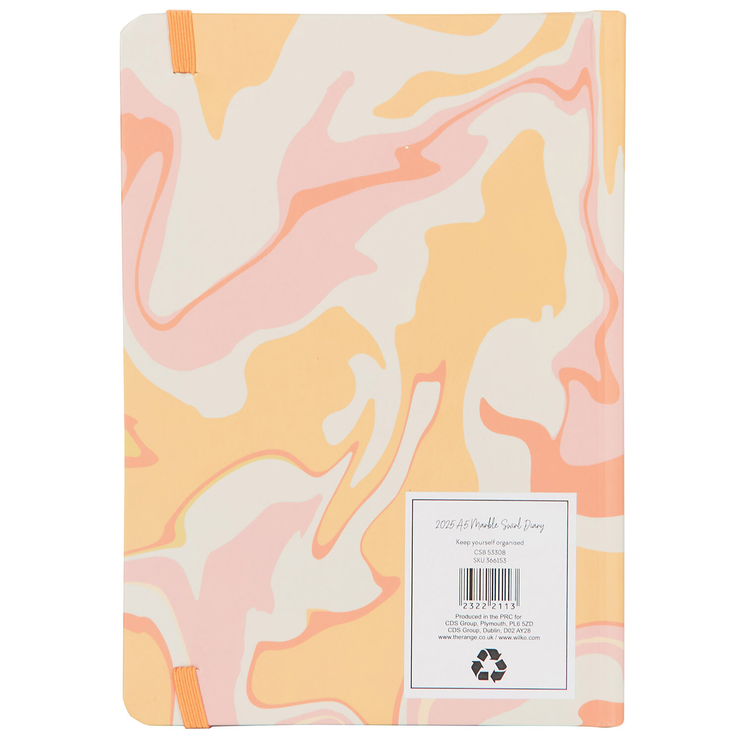 2025 Marble Swirl Diary A5 - Multicolour Image 5