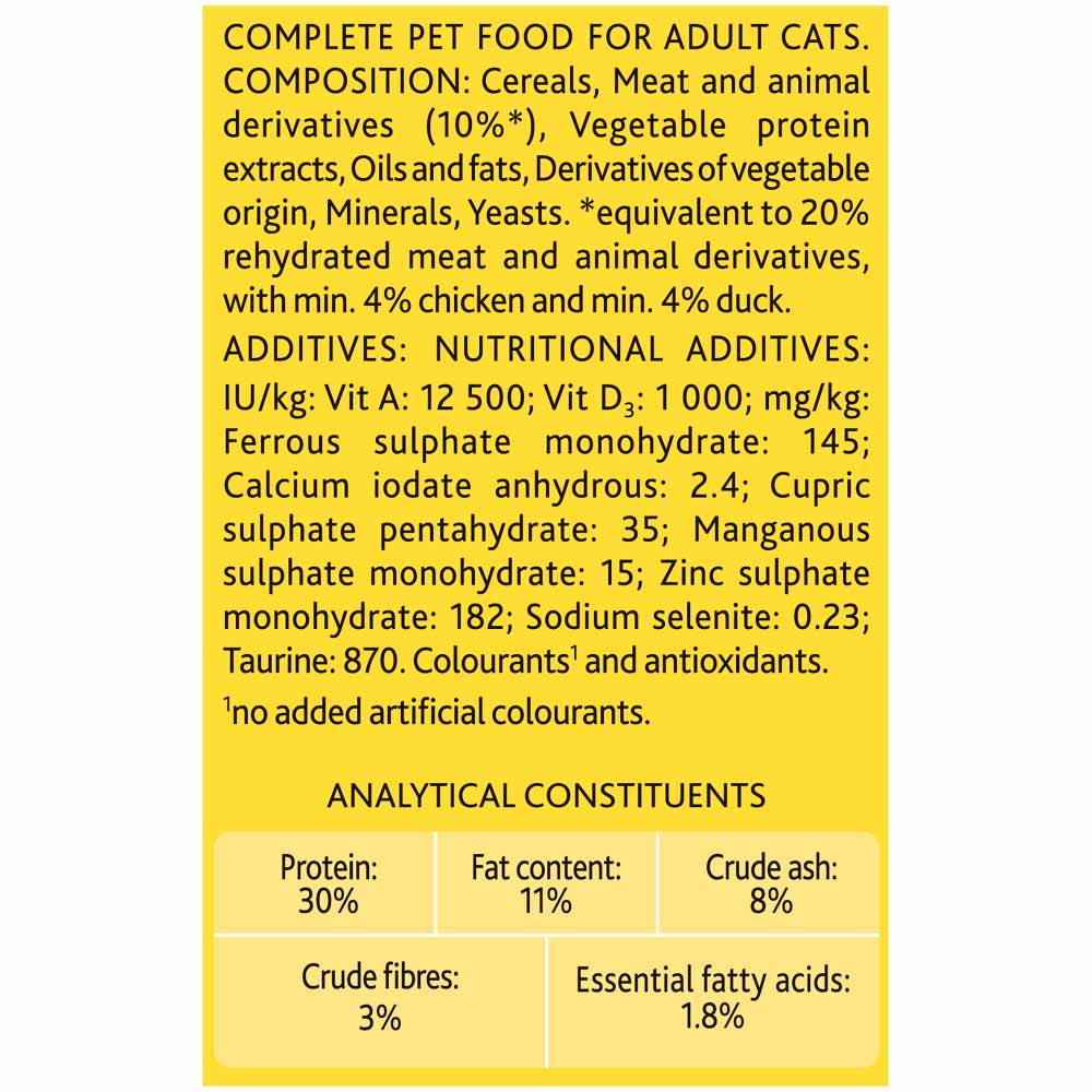 Go-Cat Adult Dry Cat Food Chicken and Duck 825g Image 5