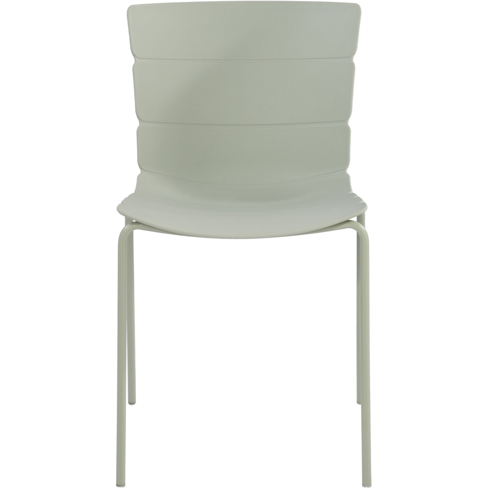 Core Products Bali Set of 2 Light Green Plastic Kitchen Chair Image 8
