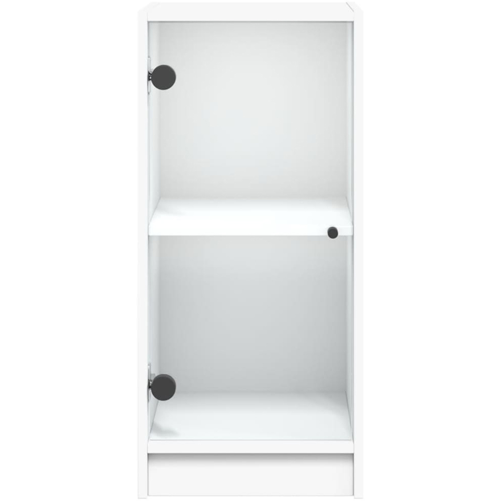 vidaXL Single Door White Side Cabinet Image 5
