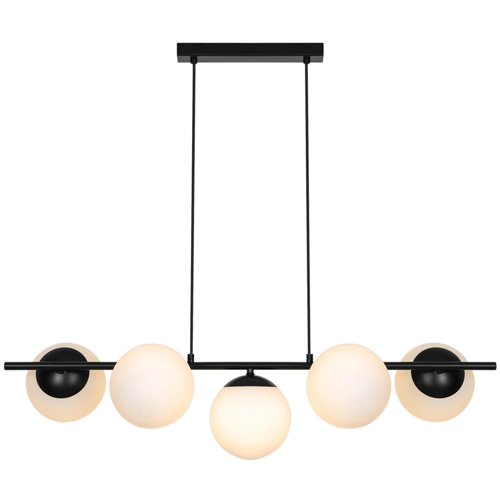 Nordlux Lilly 5-Spot Black Pendant Light Image 1