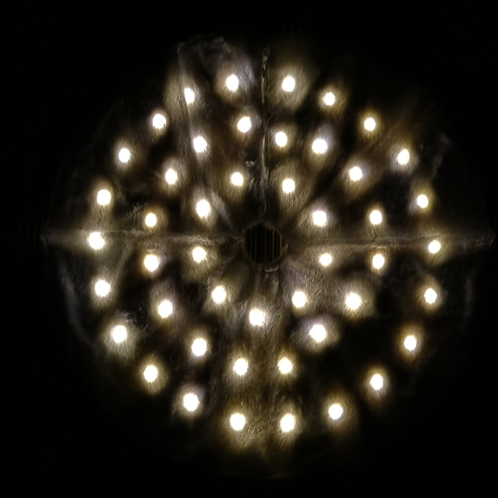 Samuel Alexander White USB Powered LED Fur Fabric Christmas Tree Skirt 90cm Image 7