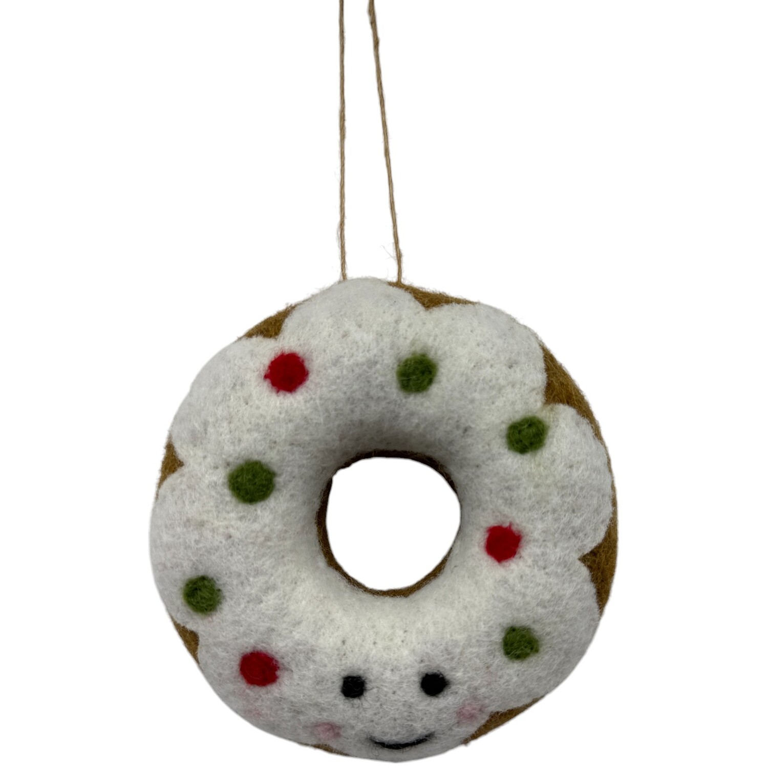 Wool Doughnut Hanging Decoration Multicolour Image 1