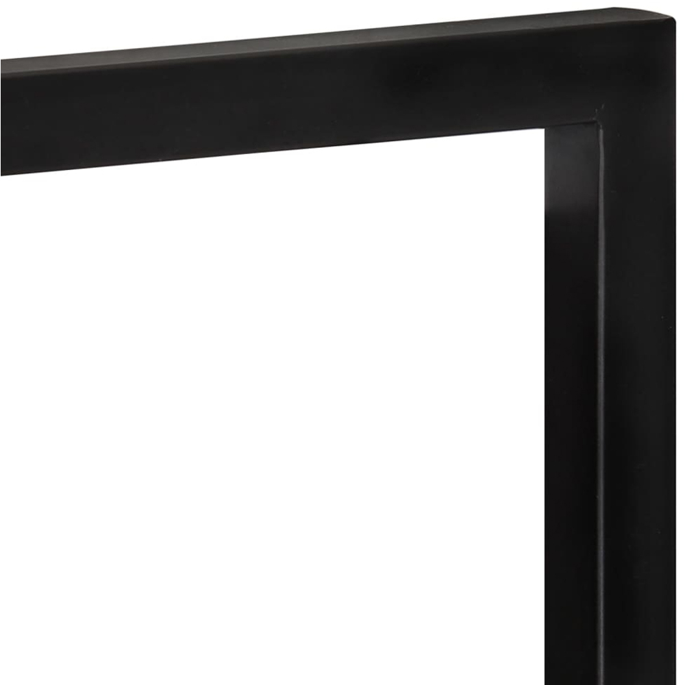 vidaXL 25cm Set of 2 Acacia Solid Wood and Steel Floating Wall Shelf Image 4