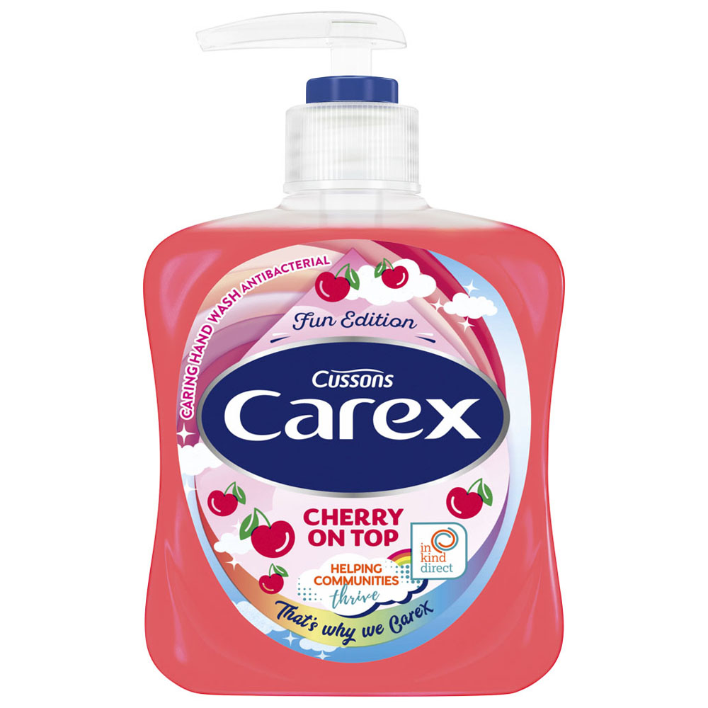 Carex Fun Editions Cherry on Top Antibacterial Hand Wash 250ml Image 1