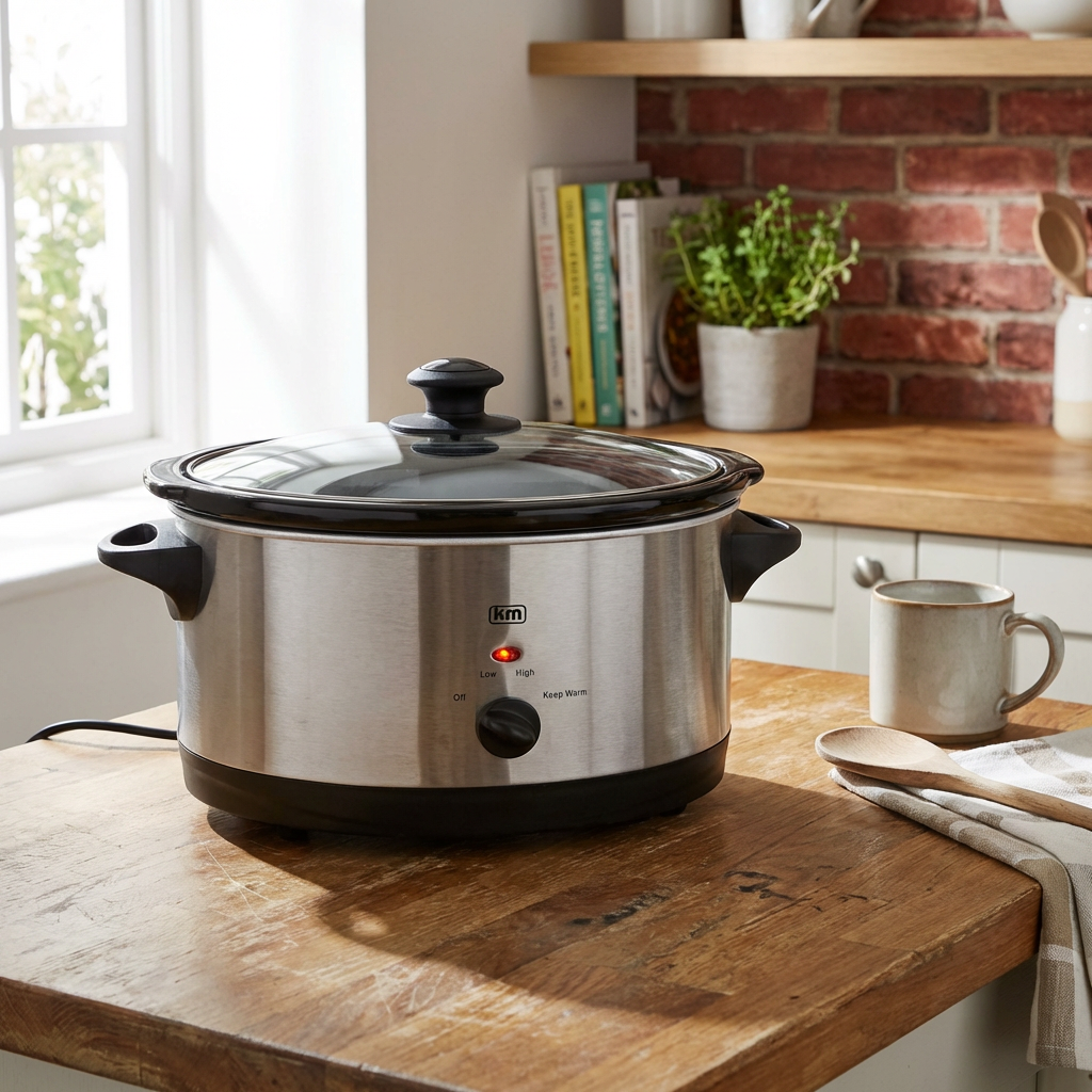 Kitchen Master Silver 5.5L Slow Cooker Image 7