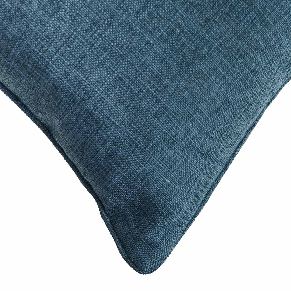 Wilko Teal Faux Linen Cushion 43 x 43cm Image 2