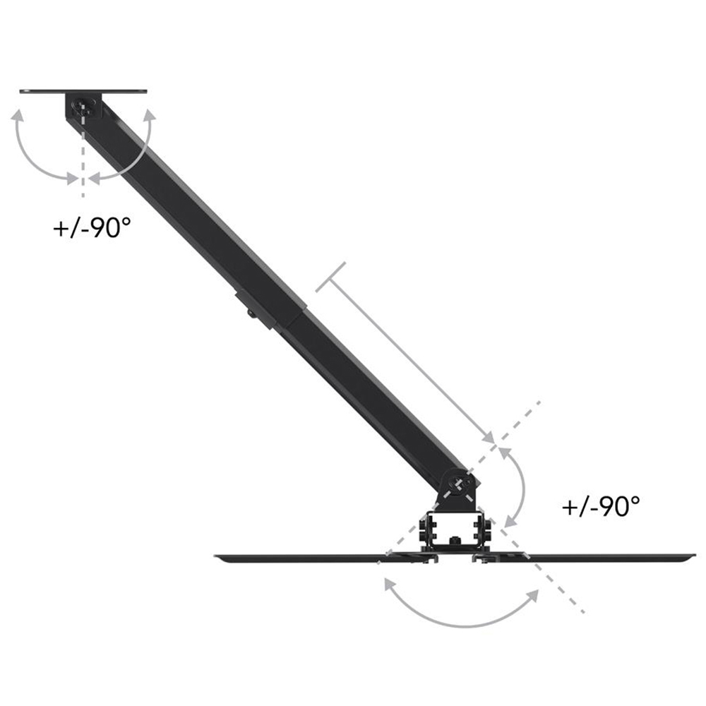 AVF Extendable Tilt and Turn Projector Mount Image 10