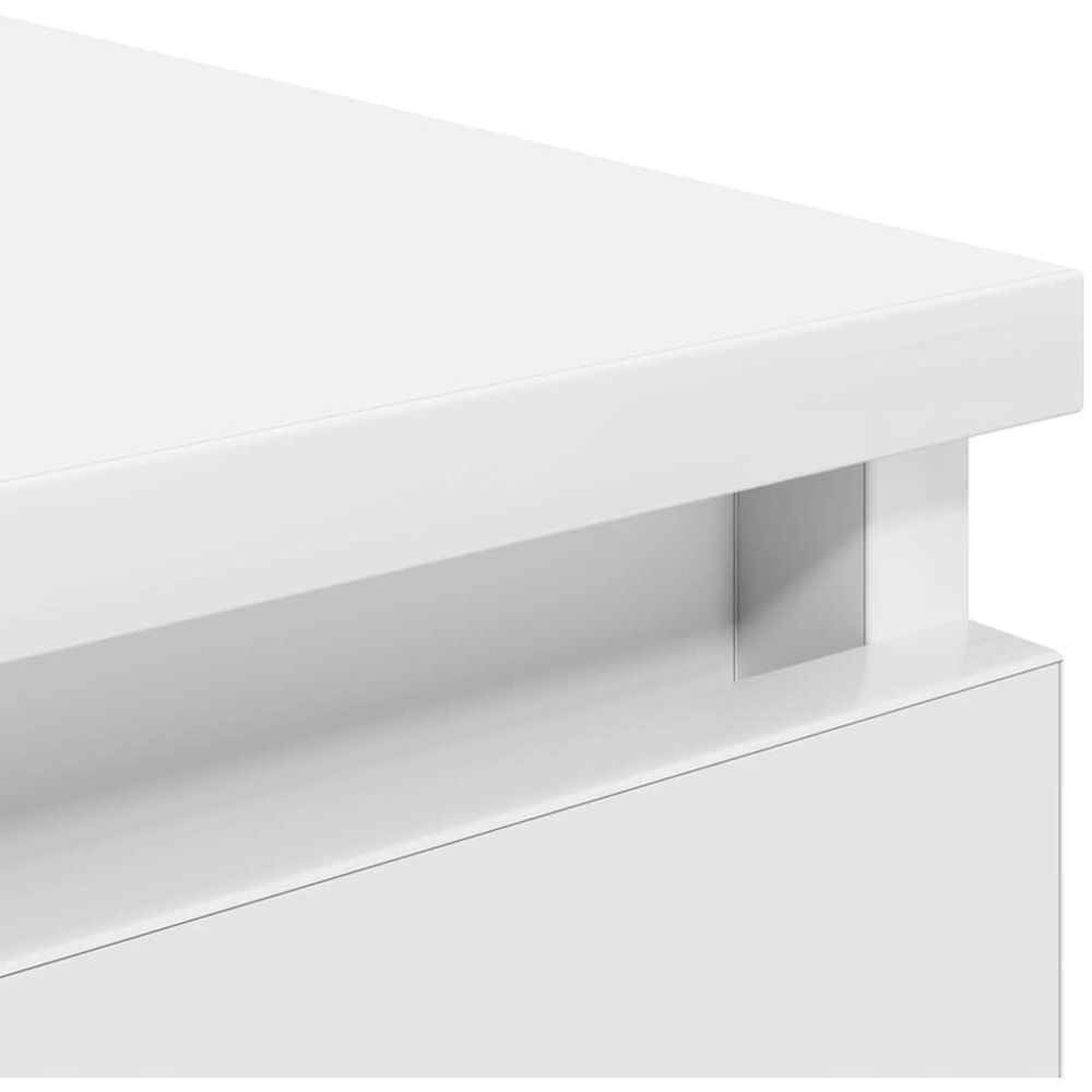 vidaXL 4 Drawer White Sideboard Image 9