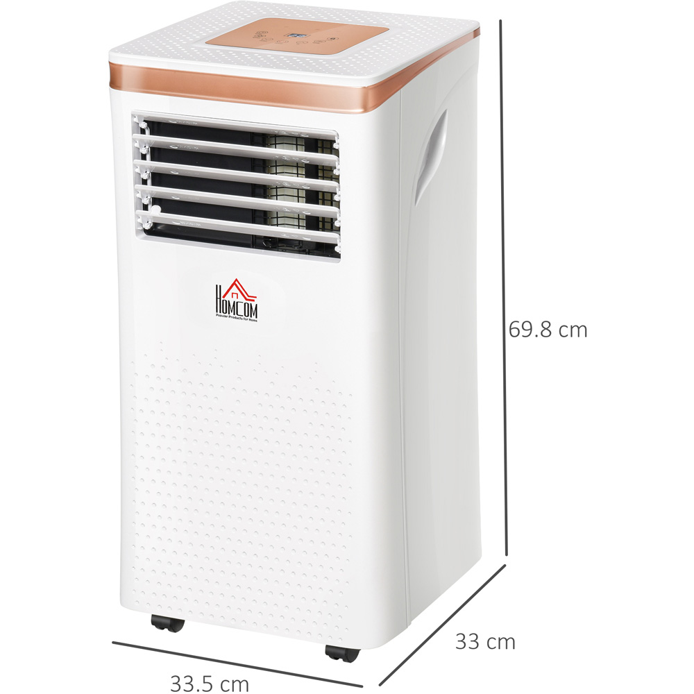 HOMCOM White and Rose Gold 4 in 1 Mobile Air Conditioner Image 4