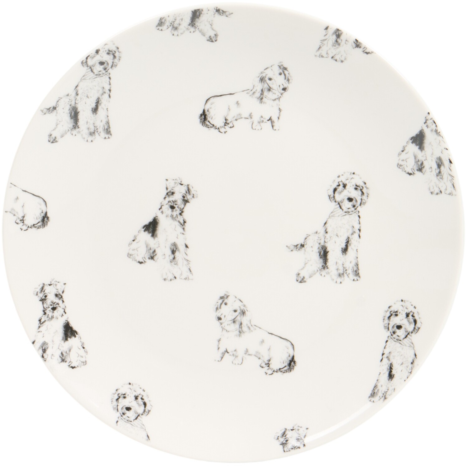 12 Piece Waggy Tails Dinnerware Set White Image 6
