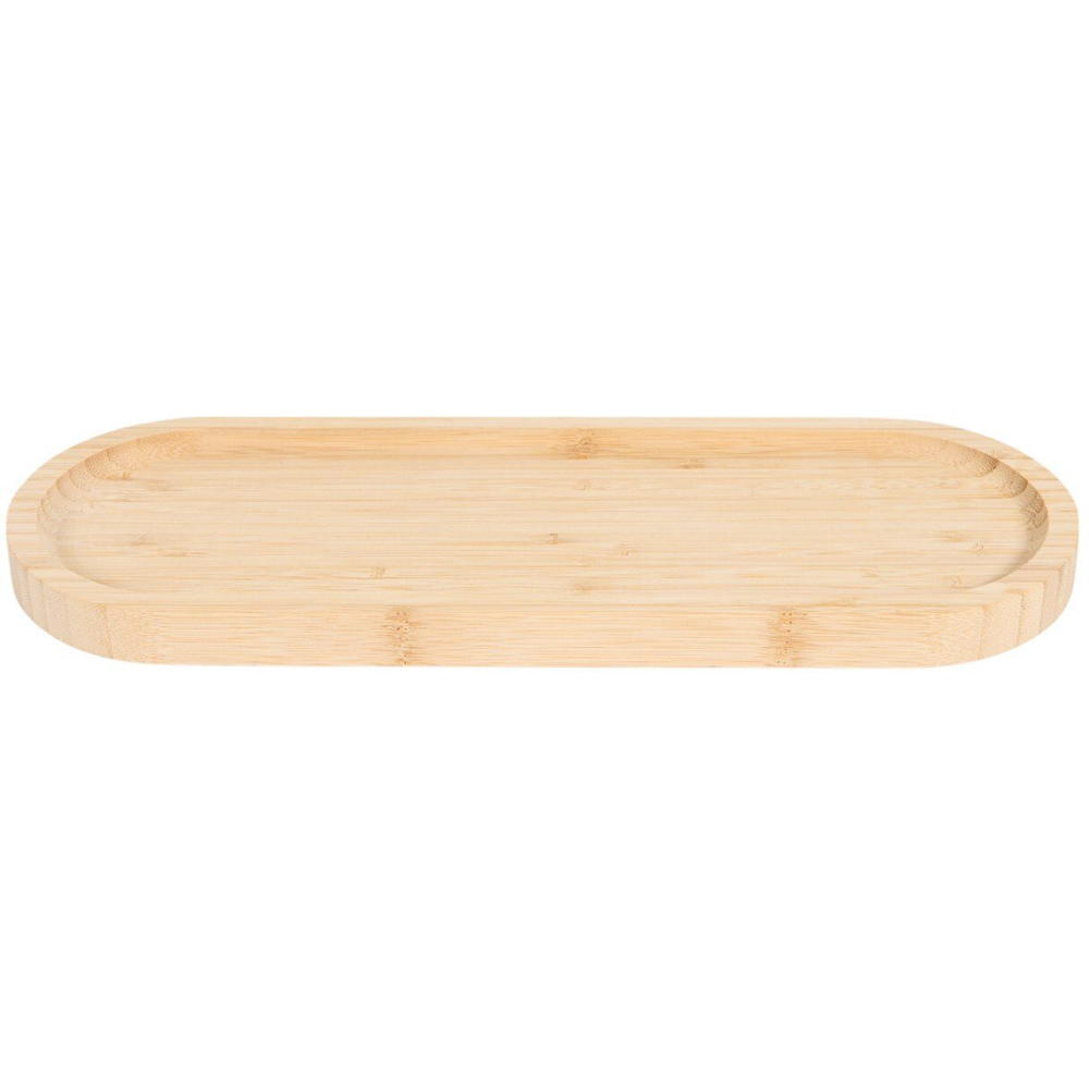 Bamboo Serving Platter Tray Natural Image 1