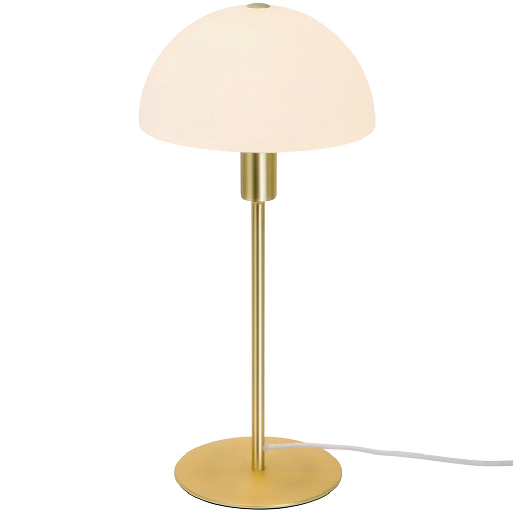 Nordlux Ellen 20 E14 Opal Brass Table Lamp Image 1