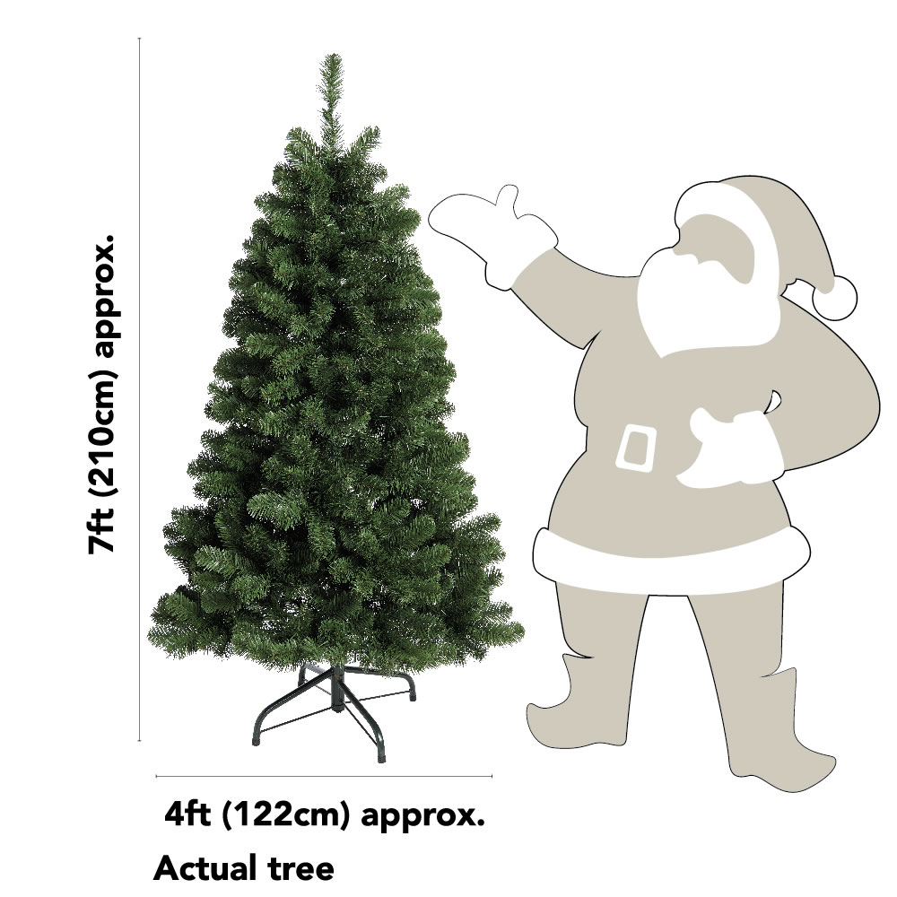 Wilko 7ft Christmas Tree and 600 Warm White Lights Bundle Image 5