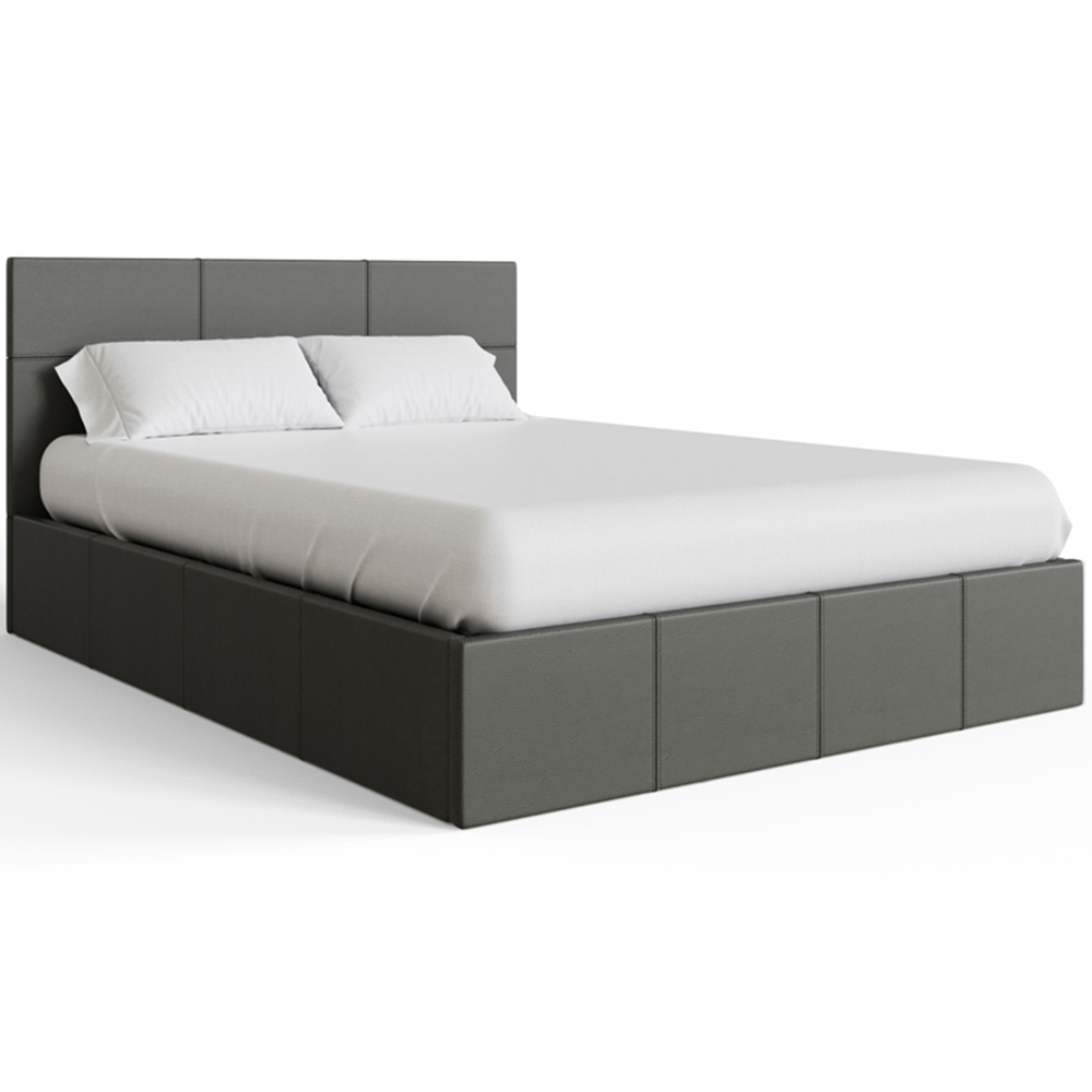 GFW Small Double Grey End Lift Ottoman Bed Image 5