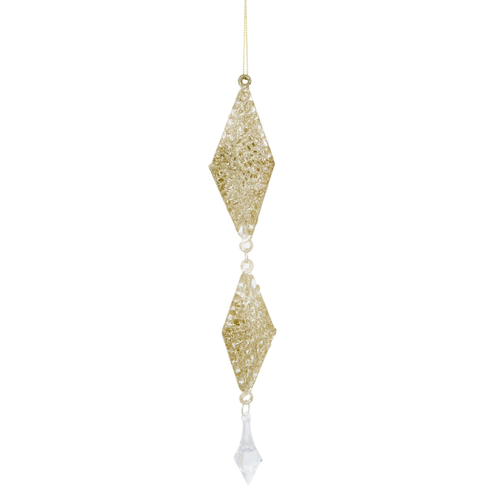 Glass Gold Jewelled Droplet Image 1
