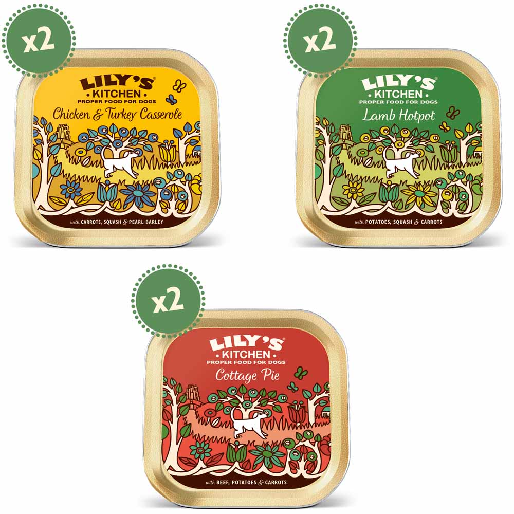 Lily's Kitchen Classic Dinners Dog Food Trays 6x150g Wilko