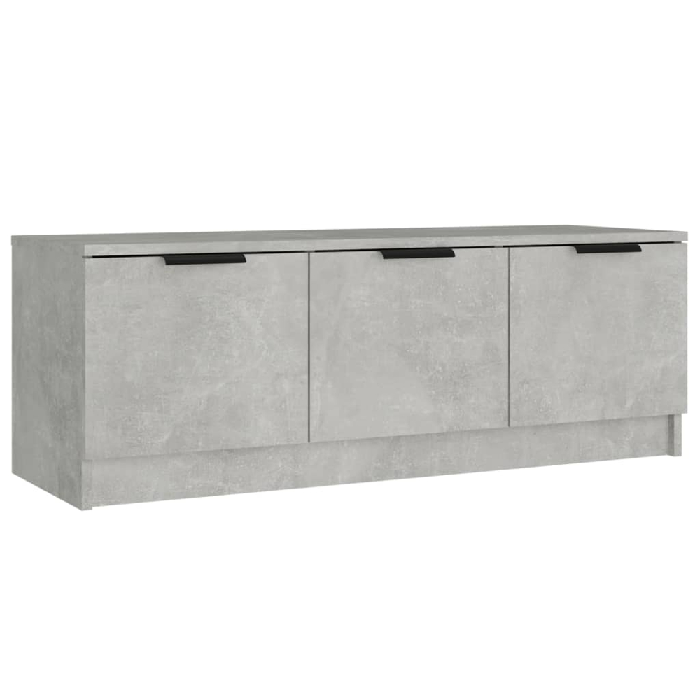 vidaXL 3 Door Concrete Grey TV Cabinet Image 2