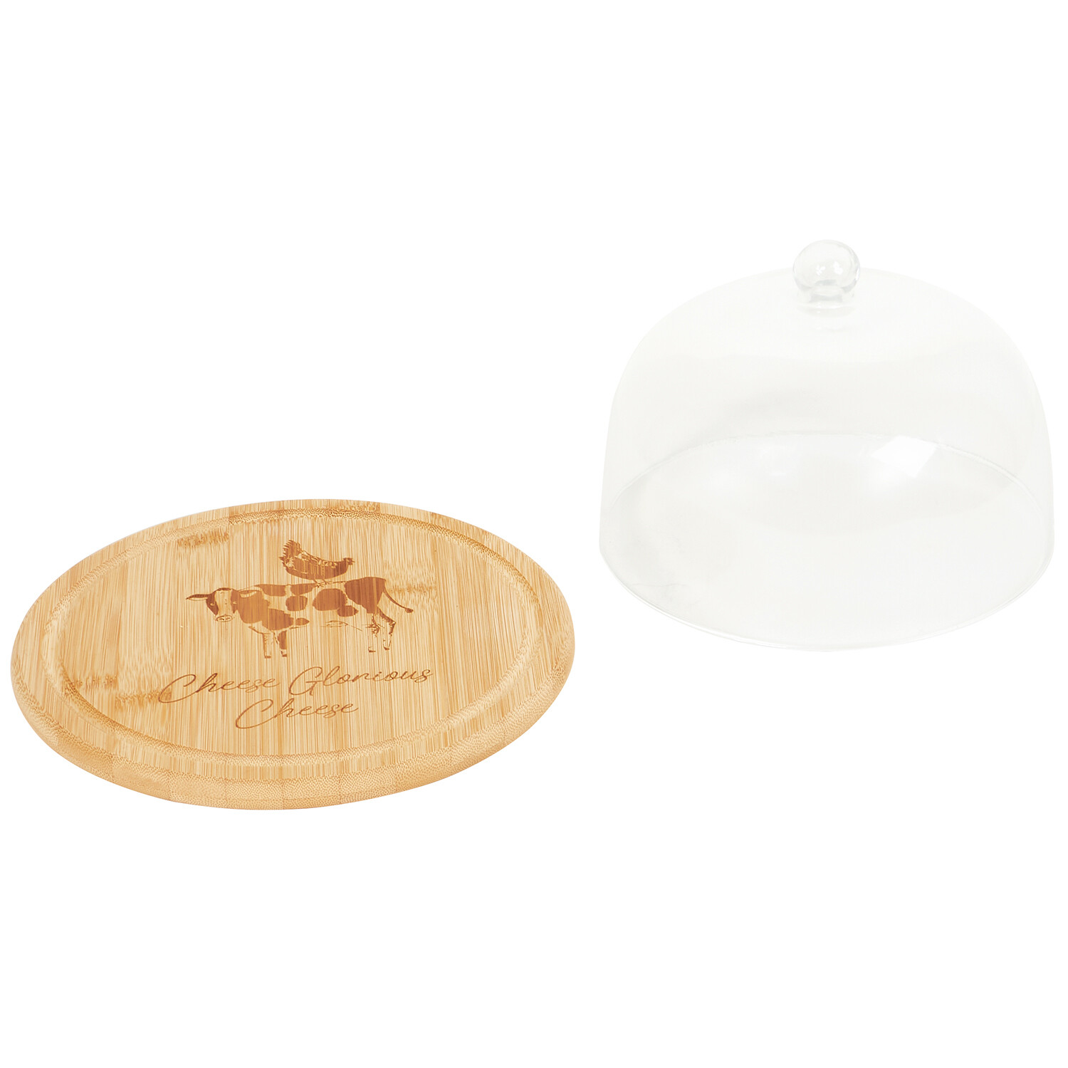 Daisy Farm Bamboo Cheese Board - Natural Wood Image 2