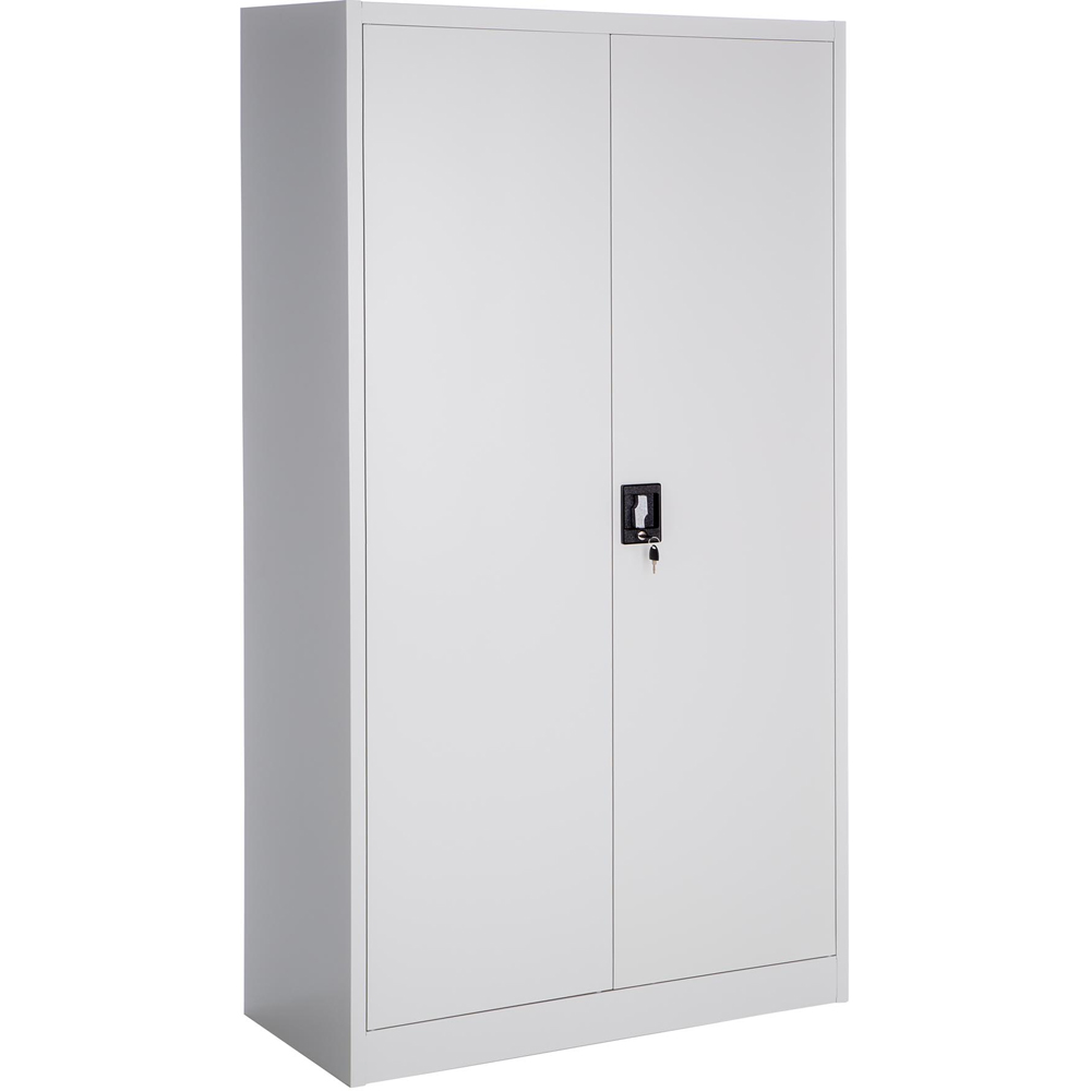 Tectake 5 Shelf Grey Lockable Filing Cabinet Set of 4 Image 2